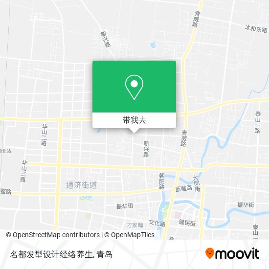 名都发型设计经络养生地图