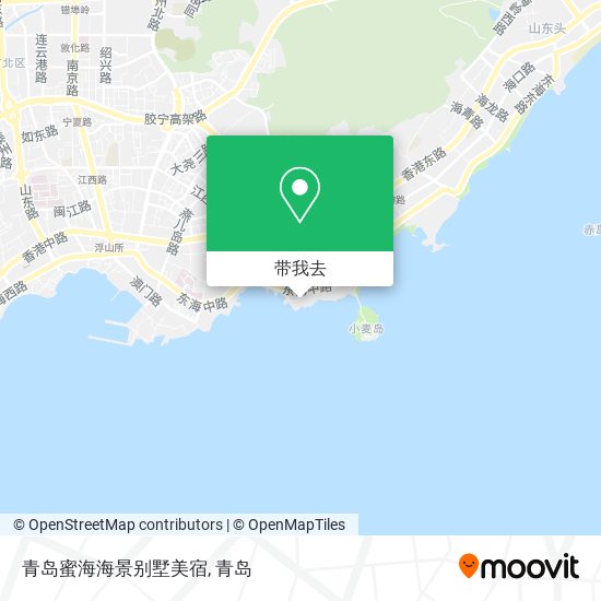 青岛蜜海海景别墅美宿地图