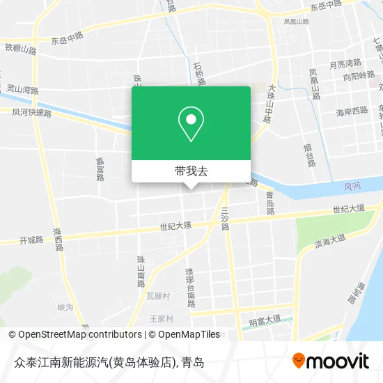 众泰江南新能源汽(黄岛体验店)地图
