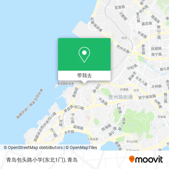 青岛包头路小学(东北1门)地图
