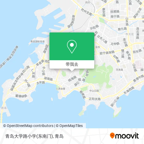青岛大学路小学(东南门)地图