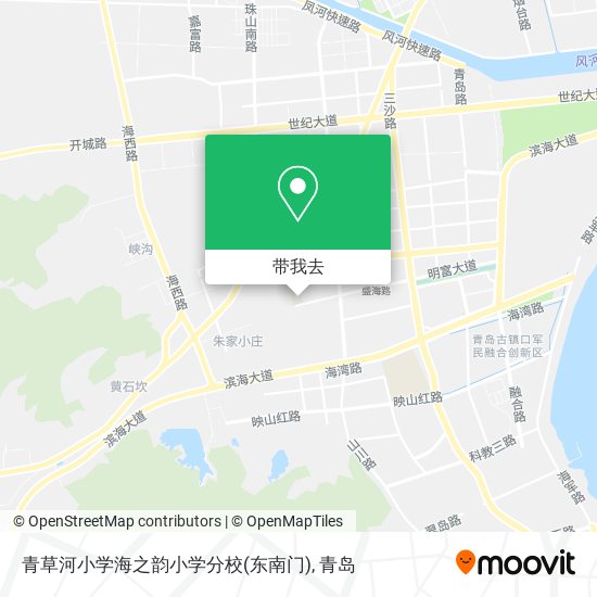 青草河小学海之韵小学分校(东南门)地图