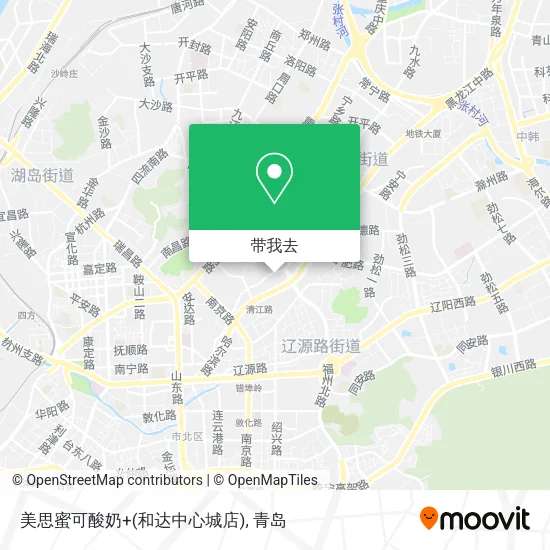 美思蜜可酸奶+(和达中心城店)地图