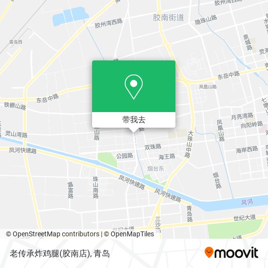 老传承炸鸡腿(胶南店)地图