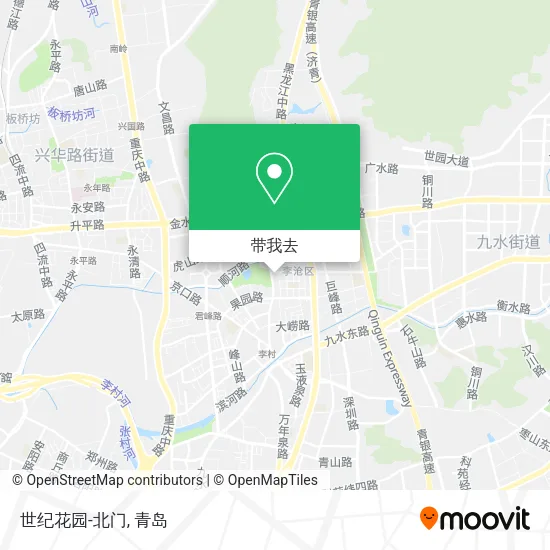 世纪花园-北门地图