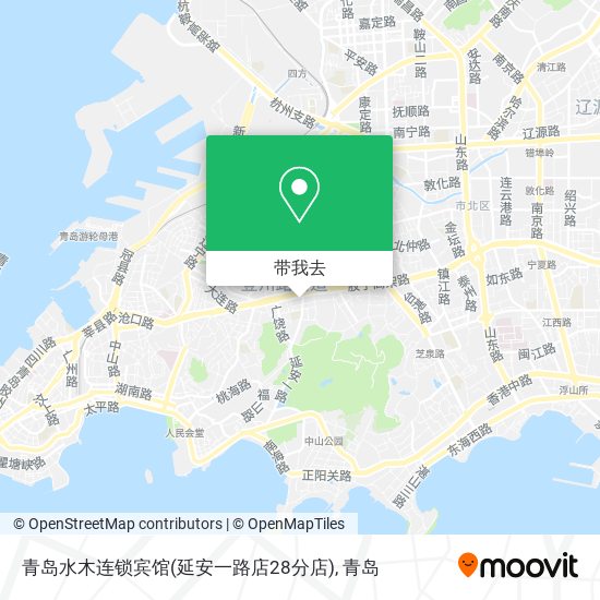 青岛水木连锁宾馆(延安一路店28分店)地图