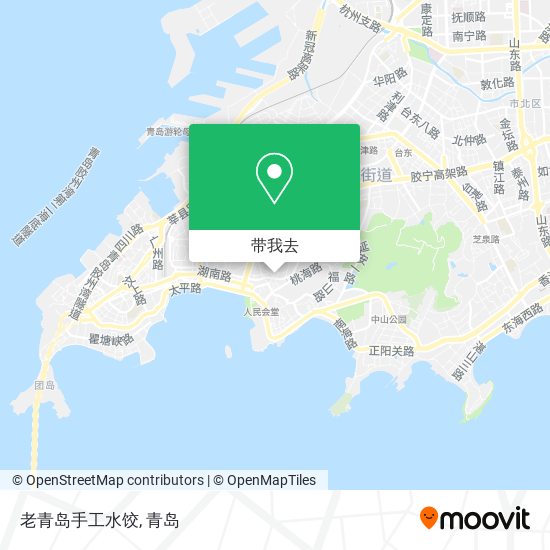 老青岛手工水饺地图