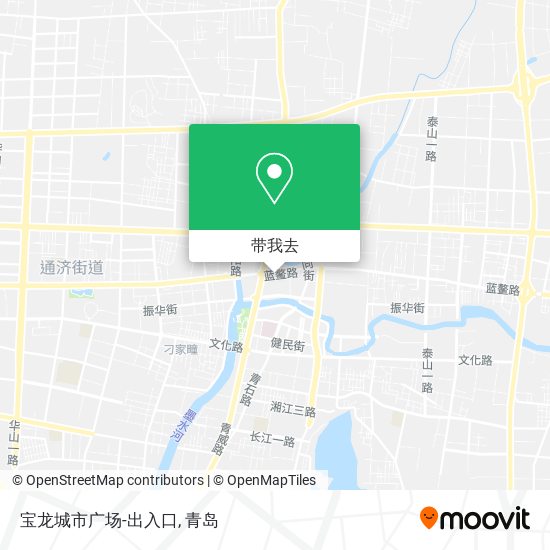 宝龙城市广场-出入口地图