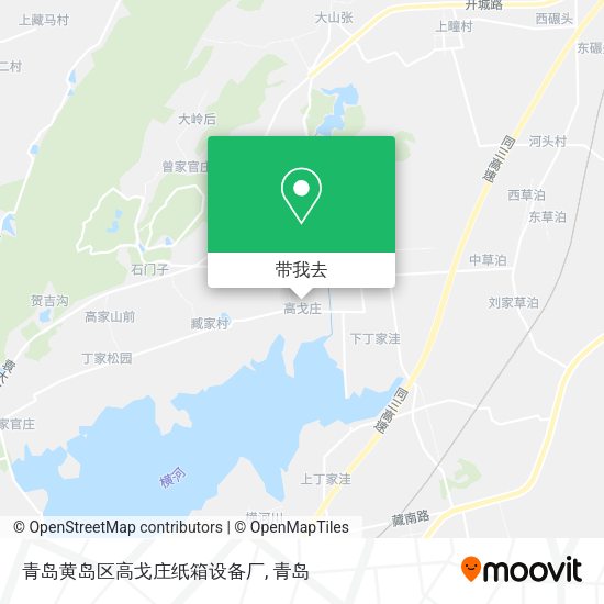 青岛黄岛区高戈庄纸箱设备厂地图