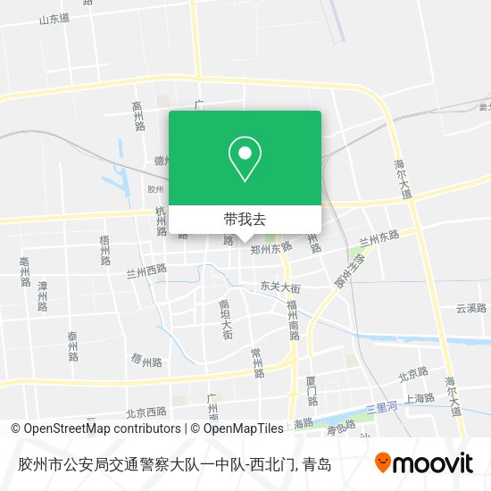 胶州市公安局交通警察大队一中队-西北门地图