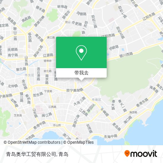 青岛奥华工贸有限公司地图