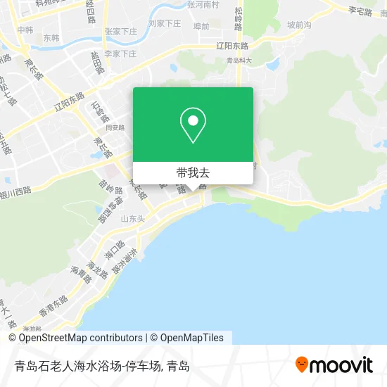 青岛石老人海水浴场-停车场地图