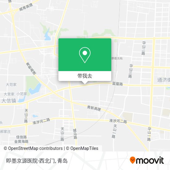 即墨京源医院-西北门地图