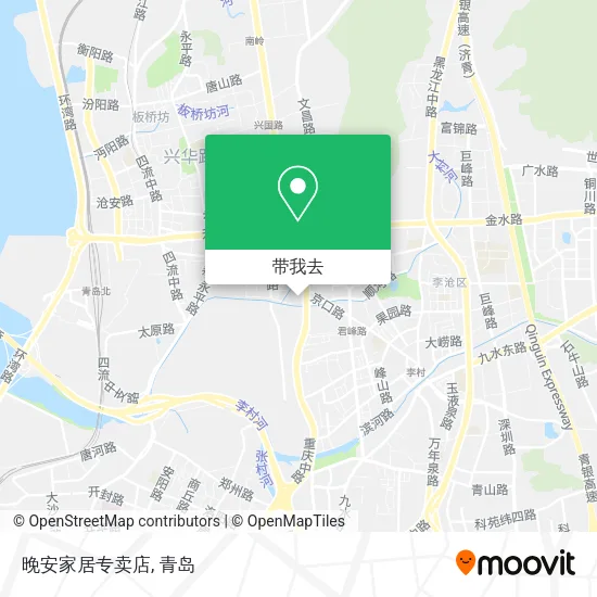 晚安家居专卖店地图