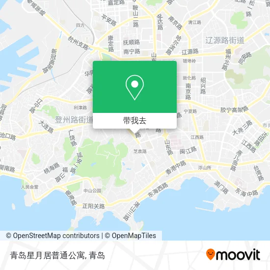 青岛星月居普通公寓地图