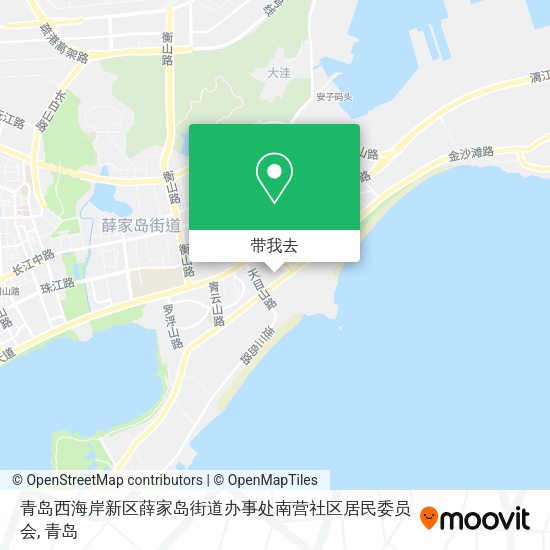 青岛西海岸新区薛家岛街道办事处南营社区居民委员会地图