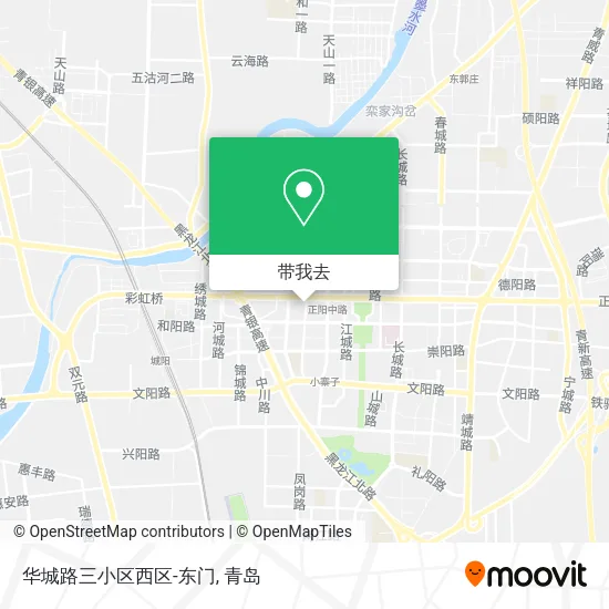 华城路三小区西区-东门地图