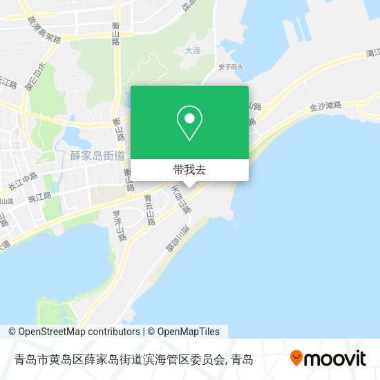 青岛市黄岛区薛家岛街道滨海管区委员会地图