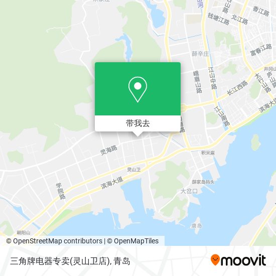 三角牌电器专卖(灵山卫店)地图