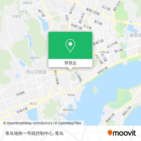 青岛地铁一号线控制中心地图