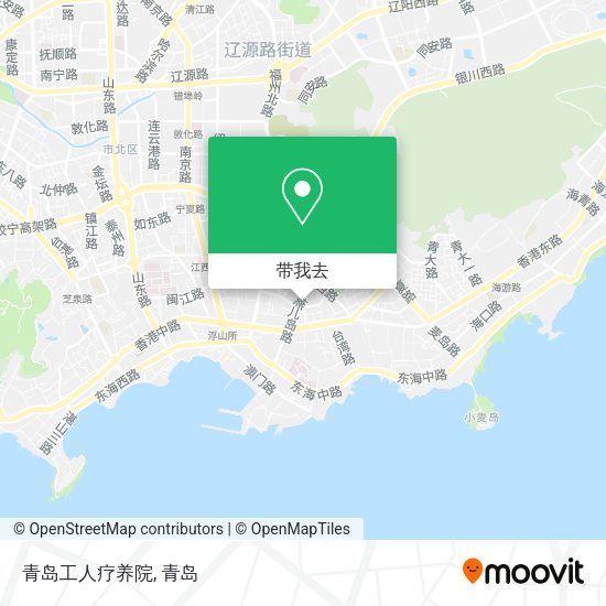 青岛工人疗养院地图