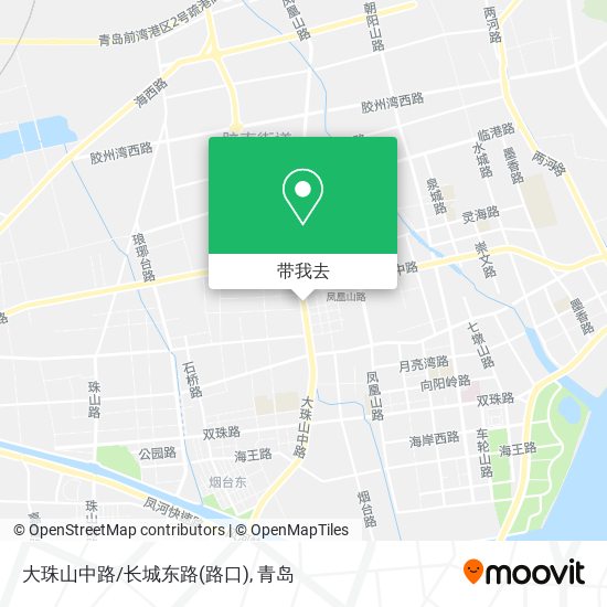 大珠山中路/长城东路(路口)地图