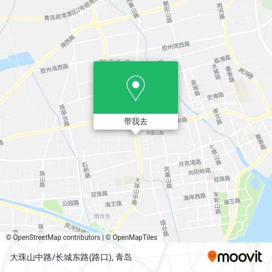 大珠山中路/长城东路(路口)地图