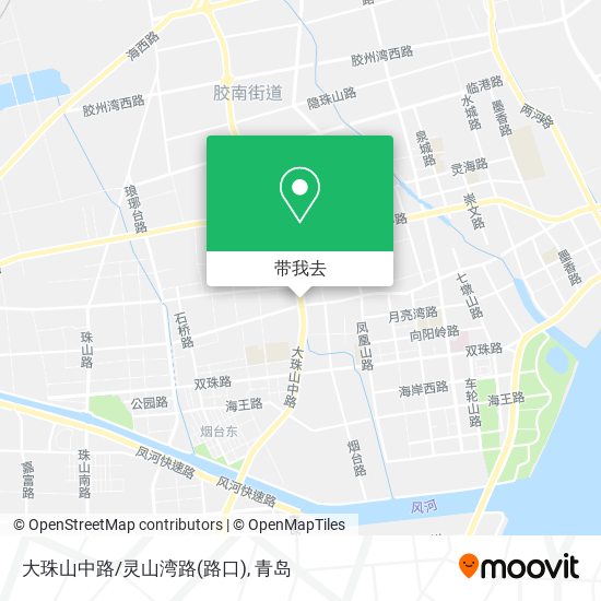 大珠山中路/灵山湾路(路口)地图