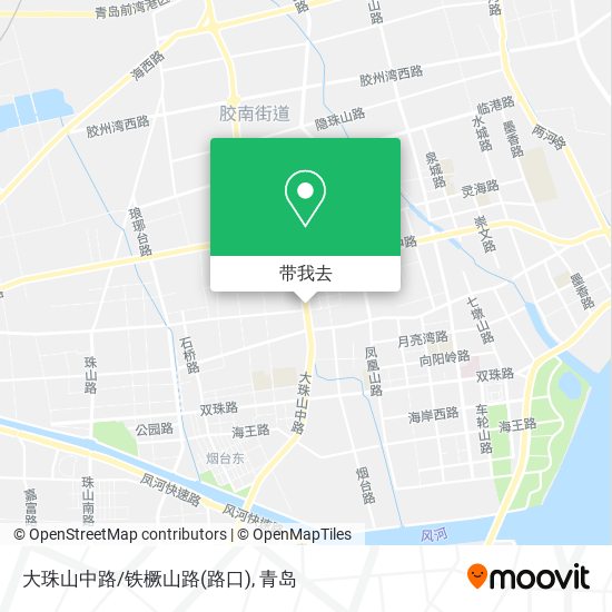 大珠山中路/铁橛山路(路口)地图