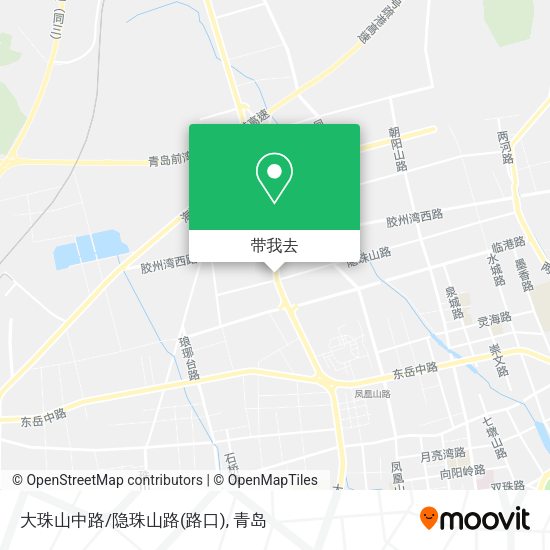 大珠山中路/隐珠山路(路口)地图