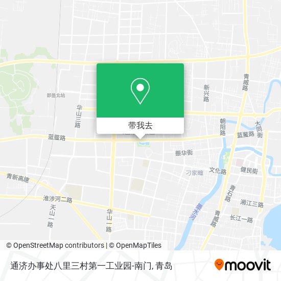 通济办事处八里三村第一工业园-南门地图