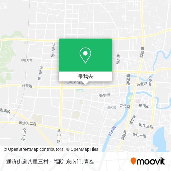 通济街道八里三村幸福院-东南门地图
