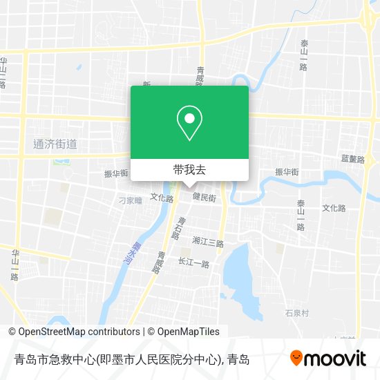 青岛市急救中心(即墨市人民医院分中心)地图