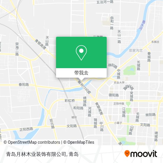 青岛月林木业装饰有限公司地图
