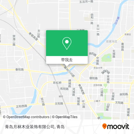青岛月林木业装饰有限公司地图