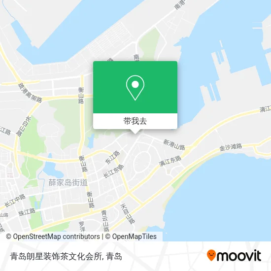 青岛朗星装饰茶文化会所地图