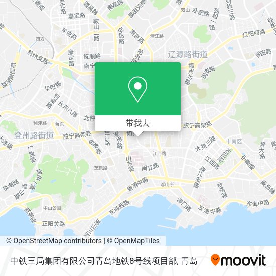 中铁三局集团有限公司青岛地铁8号线项目部地图