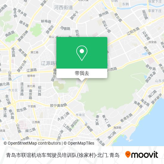 青岛市联谊机动车驾驶员培训队(徐家村)-北门地图