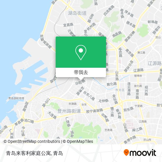 青岛来客利家庭公寓地图