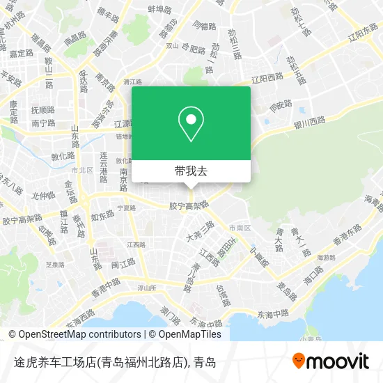 途虎养车工场店(青岛福州北路店)地图