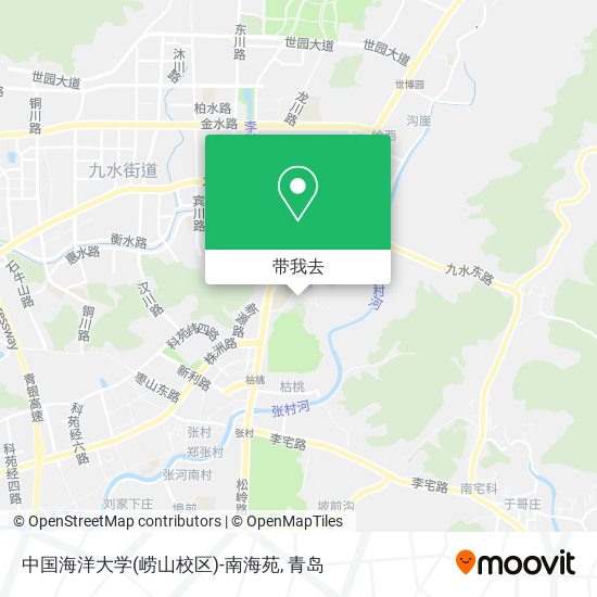 中国海洋大学(崂山校区)-南海苑地图