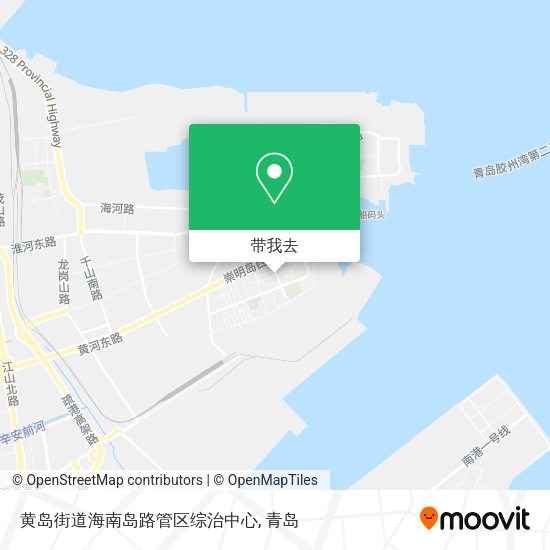 黄岛街道海南岛路管区综治中心地图