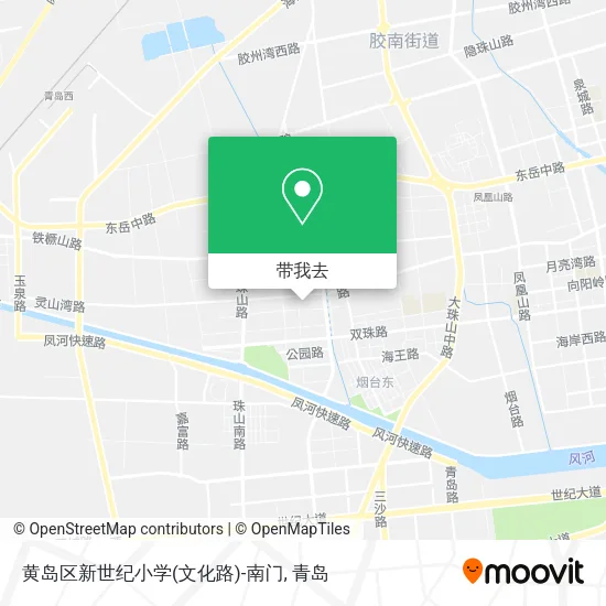 黄岛区新世纪小学(文化路)-南门地图