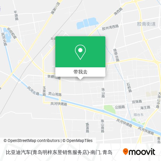 比亚迪汽车(青岛明梓东昱销售服务店)-南门地图