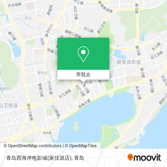 青岛西海岸电影城(家佳源店)地图