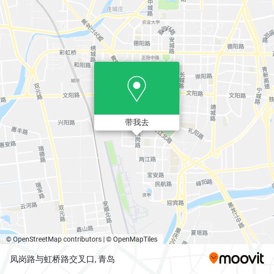 凤岗路与虹桥路交叉口地图