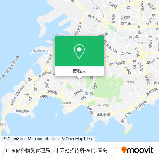 山东储备物资管理局二十五处招待所-东门地图