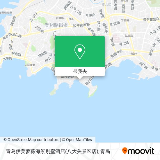 青岛伊美萝薇海景别墅酒店(八大关景区店)地图