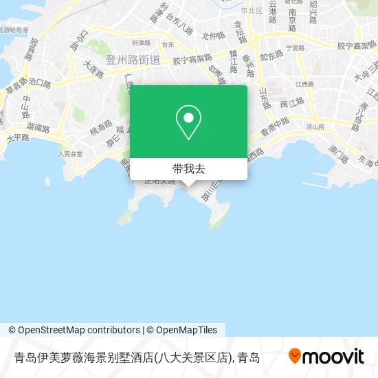 青岛伊美萝薇海景别墅酒店(八大关景区店)地图