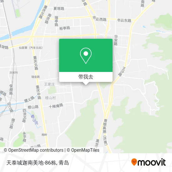 天泰城迦南美地-86栋地图